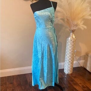 Lulu's Blue One-Shoulder Sundress